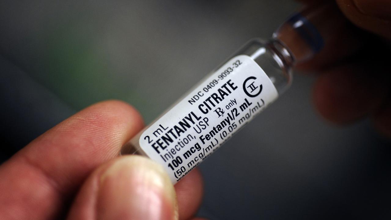 A vial of Fentanyl Citrate which is a pharmaceutical grade opioid used to treat post-surgical or chronic pain. The drug has caused hundreds of deaths overseas and could be headed to Australia. Source: Supplied