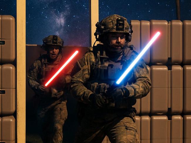 The US Army also shared an AI photo for Star Wars Day. Picture: X@USARPAC