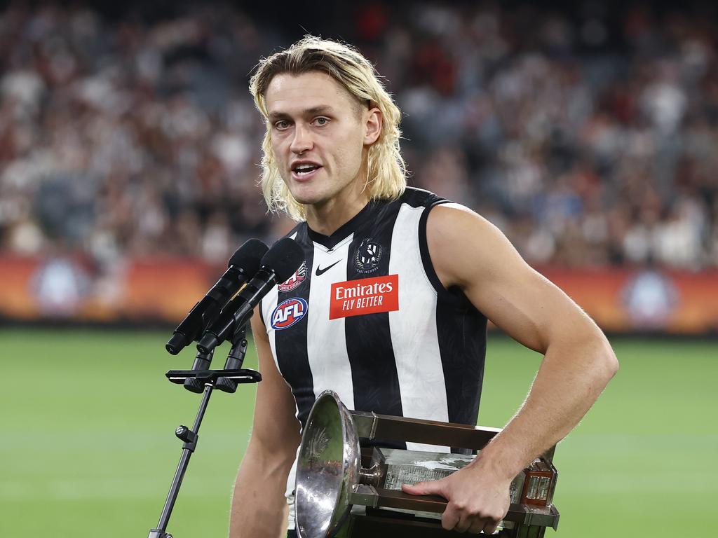 Darcy Moore of the Magpies. Picture: Michael Klein