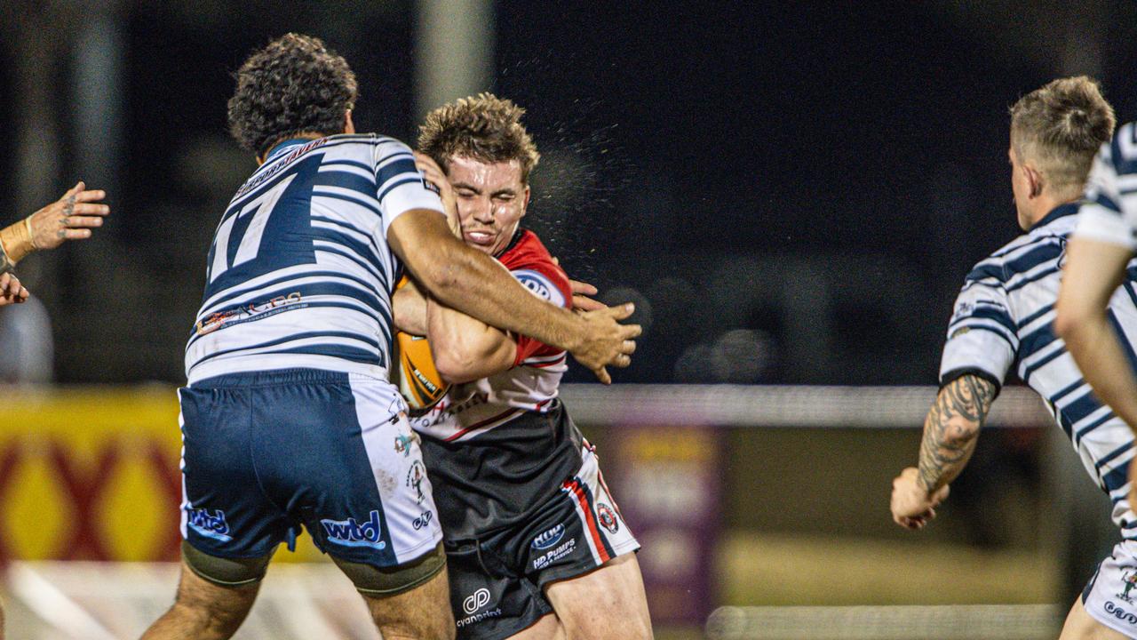 Trent Wedding of the Litchfield Bears against the Darwin Brothers in the 2023 NRL NT prelim final. Picture: Pema Tamang Pakhrin