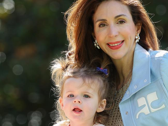 Egg freezing being subsidised by the government. Anais Lellouche froze her eggs in her late 30s and had a baby at 42 with donor sperm. Anais Lellouche with her daughter Iris 20mth old.                                                           Picture: David Caird