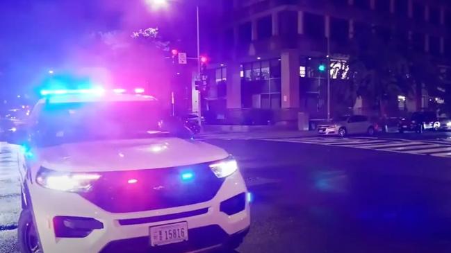 Both victims are understood to have ties to a foreign embassy, with multiple sources confirming that at least one of them is believed to be a staff member of the Israeli Embassy. Picture: ABC 7 News – WJLA