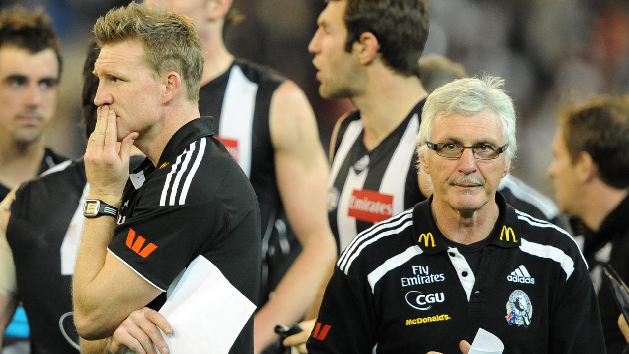 There has been tension between Nathan Buckley and Mick Malthouse ever since the infamous succession plan.