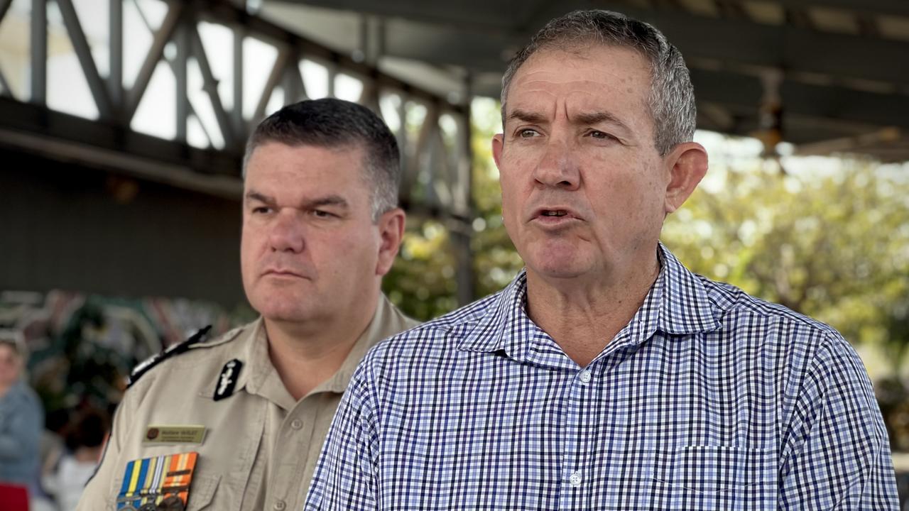 Corrections Commissioner Matthew Varley and Corrections Minister Gerard Maley. Picture: Fia Walsh.