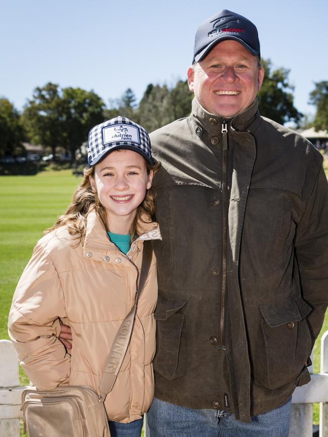 Arabella Stirling and Damon Stirling on Grammar Downlands Day at Toowoomba Grammar School, Saturday, August 19, 2023. Picture: Kevin Farmer