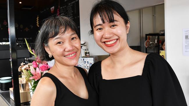 Ngon Vietnamese Street Food owners Melissa and Linh Nguyen are excited that the Buderim cafe opened on Monday. Picture: Patrick Woods