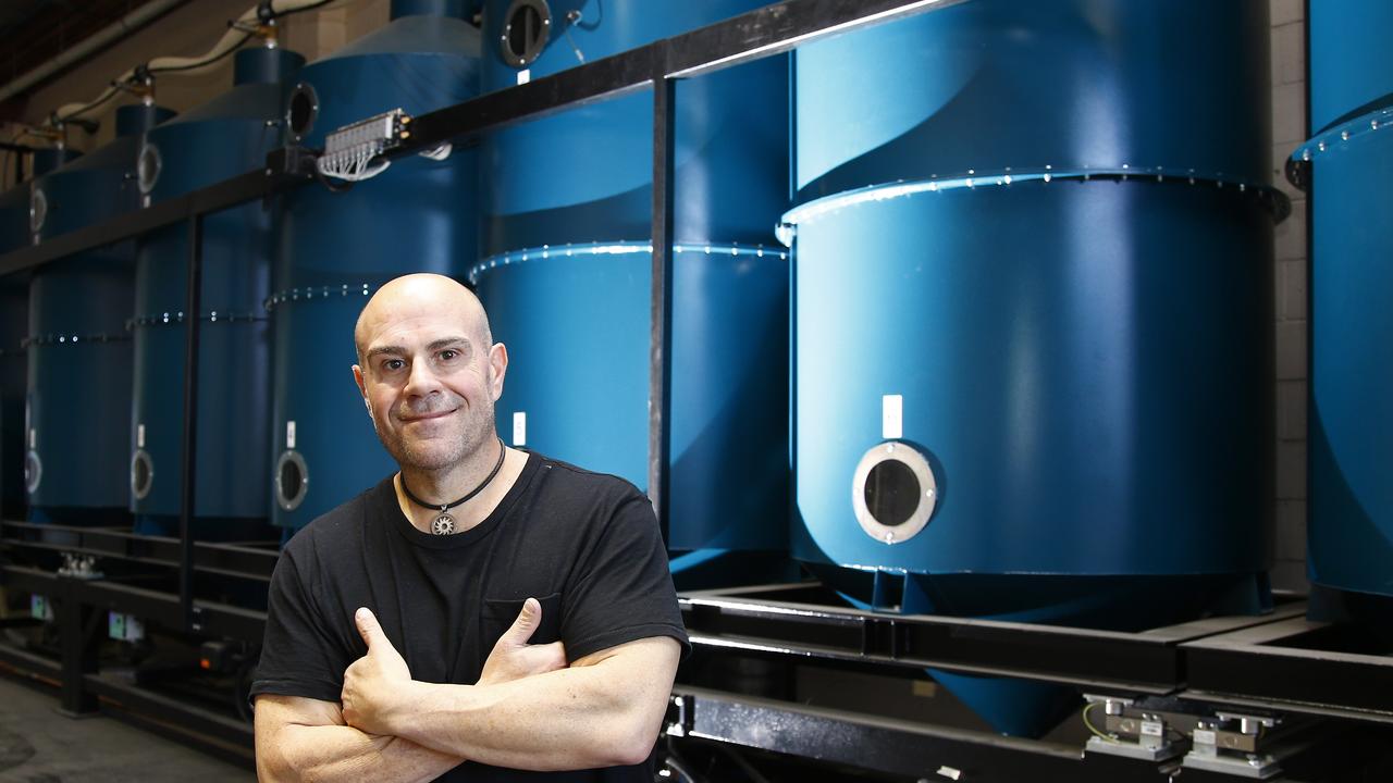 Phillip Di Bella at the coffee roasters’ commune in Bowen Hills. Picture: Tertius Pickard