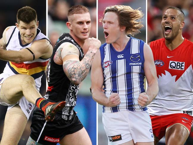 Bryce Gibbs, Dane Beams, Jared Polec, Lance Franklin