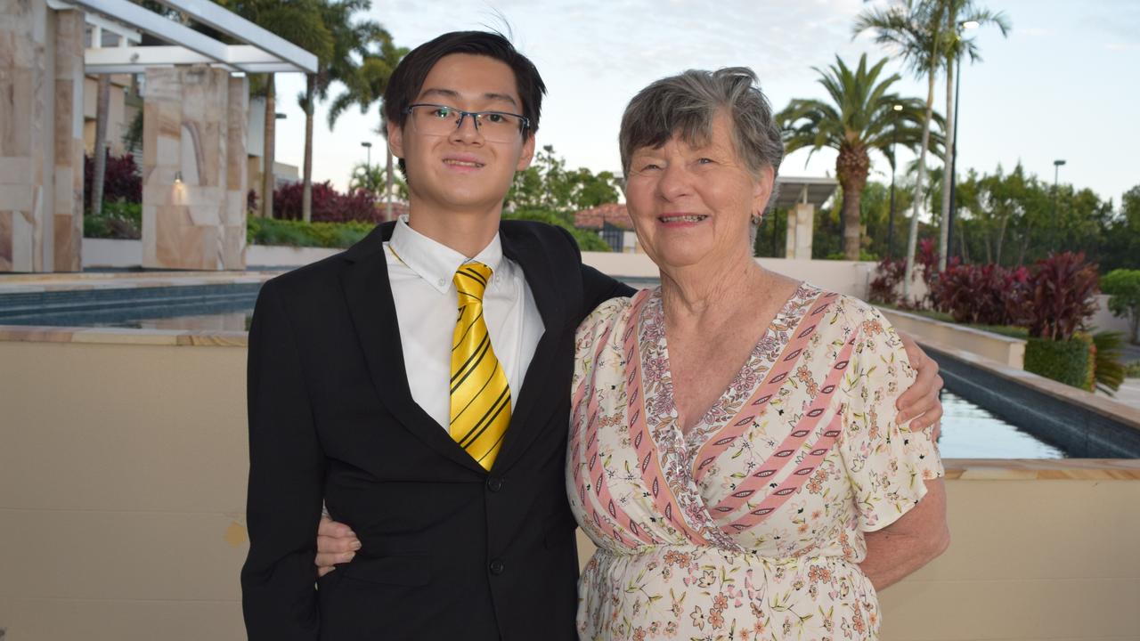 Adrian Lai and host mum Yvonne Rose.