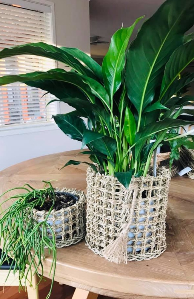 Another woman showed off her rattan-look pot holders. Picture: Facebook/BunningsMumsAustralia