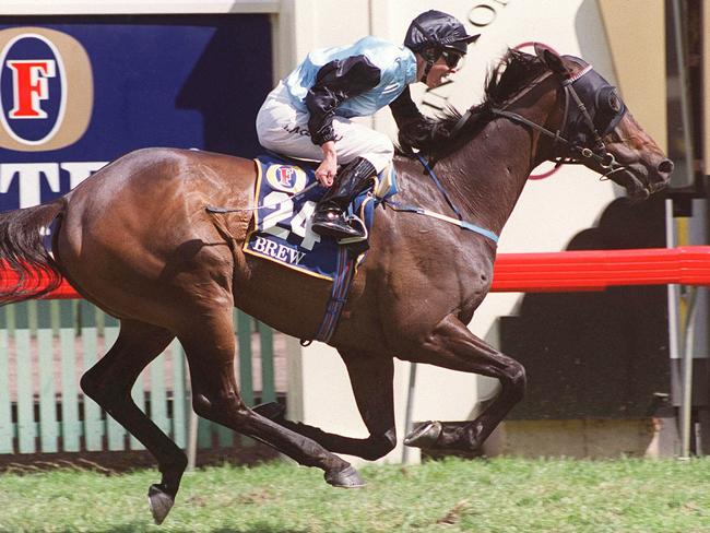 Brew wins the 2000 Melbourne Cup.