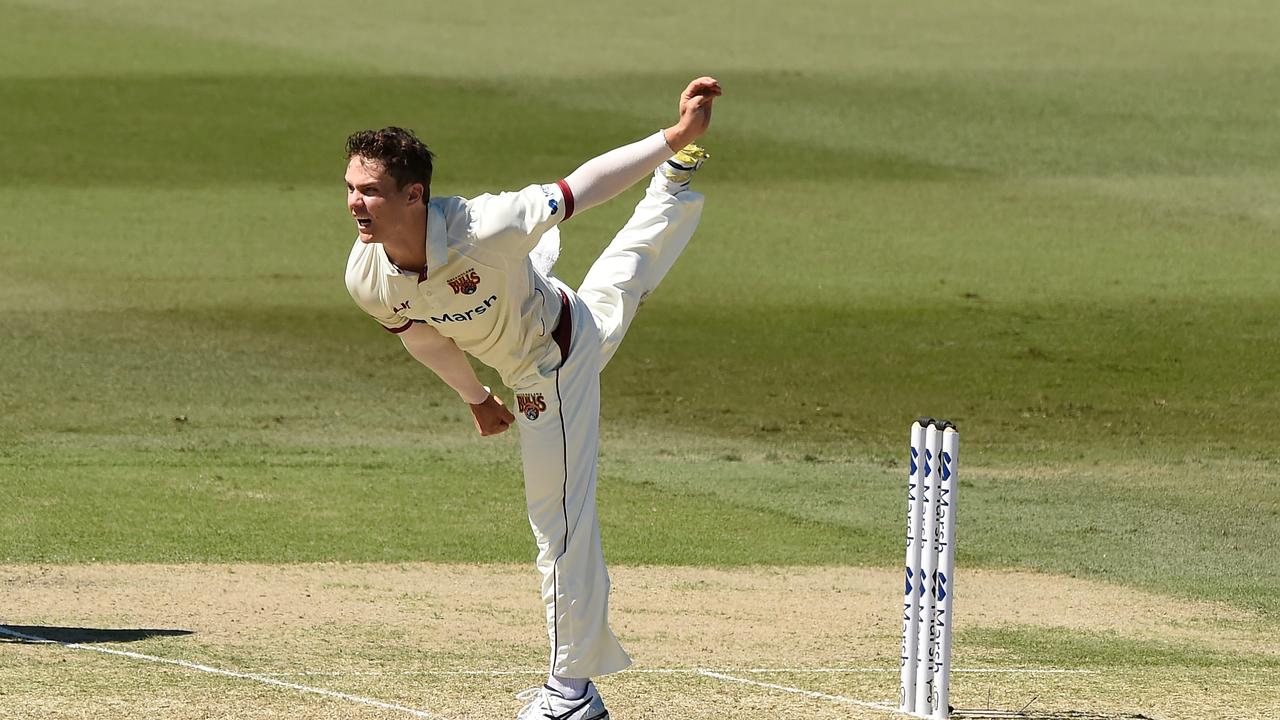 Mitch Swepson spun the Bulls to victory in the Sheffield Shield final. Picture: Getty