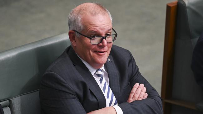 Scott Morrison during question time at Parliament House.