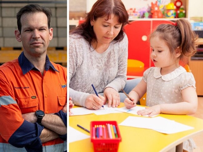 Matt Canavan is not happy with his party's proposed childcare policy.