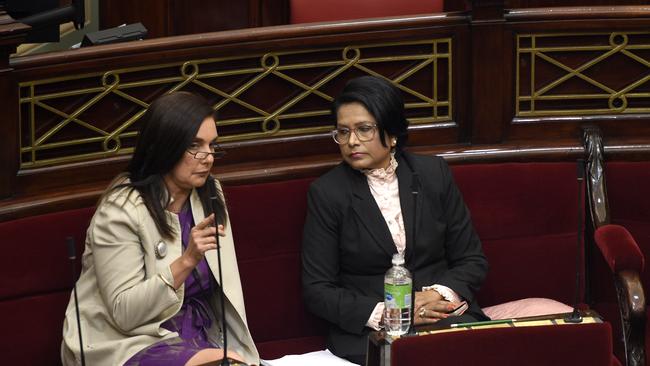 Former Labor MP Kaushaliya Vaghela, right, was pilloried by her own party after daring to challenge the toxic rot in the Andrews government. Picture: NCA NewsWire / Andrew Henshaw