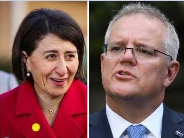 Gladys Berejiklian is at odds with Scott Morrison over domestic travel.  Picture: NCA News Wire