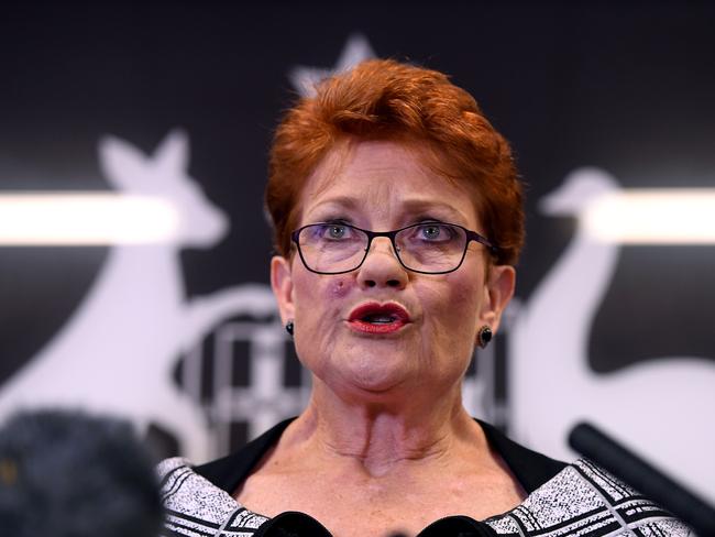 One Nation leader Pauline Hanson remains defiant. 