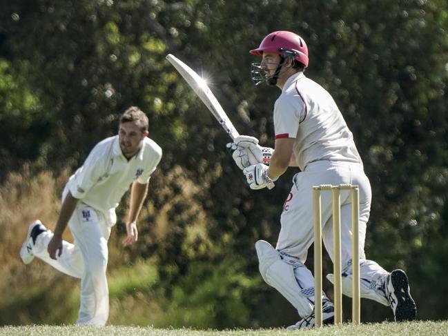 Baden Powell batter Rhys Elmi. Picture: Valeriu Campan