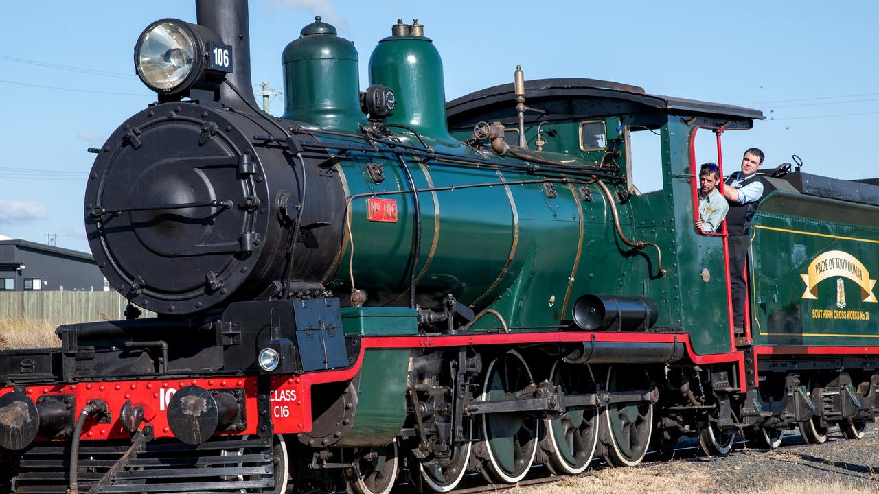 The "Pride of Toowoomba" takes it's first journey from Drayton Station to Wyreema. Saturday May 18th, 2024 Picture: Bev Lacey