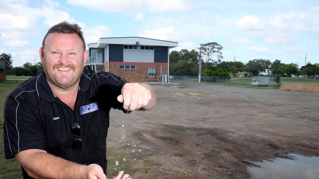 Adam Lipke is heavily involved in the Wynnum community, as a local business owner and also having been president of the Wynnum Manly Junior Rugby League Club for more than a decade. Picture: Renae Droop