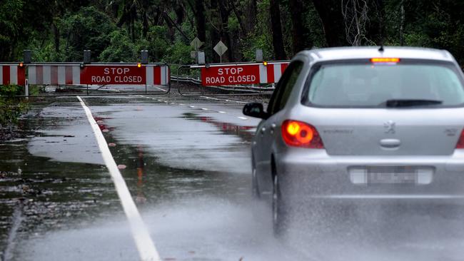 Options are being examined to help reduce flooding on the Wakehurst Parkway between Oxford Falls and North Narrabeen. Picture: News Corp