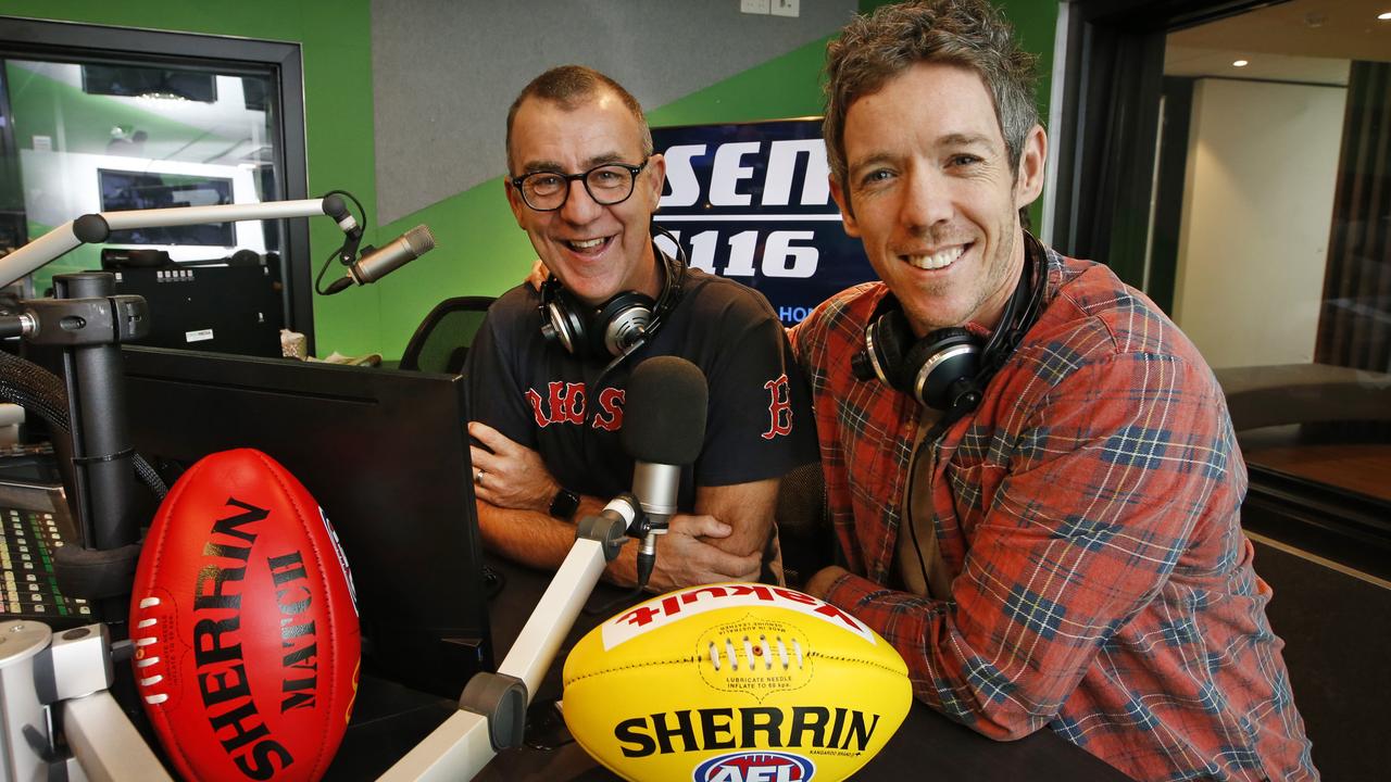 New SEN radio drive hosts Andy Maher and Bob Murphy. Picture: David Caird