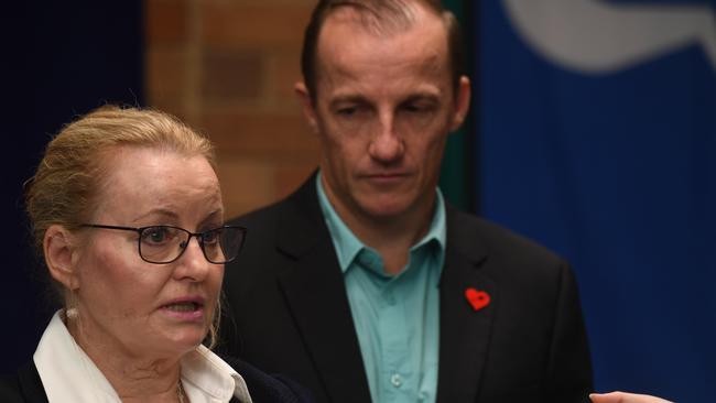 General manager for Lismore City Council, Shelley Oldham, pictured when she was new to the role, with then mayor Isaac Smith.