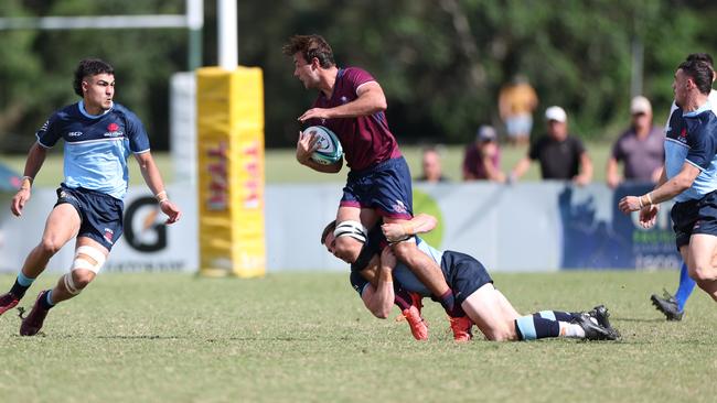 Action in the U19 match between the young Waratahs and Reds. Pic: Kev Nagle.