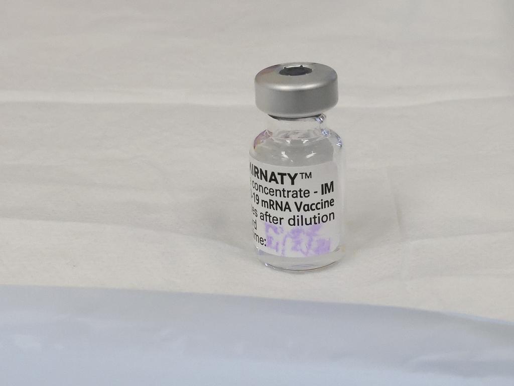 A vial of the COVID-19 vaccine being used in Australia. Picture: Mark Evans/Getty Images