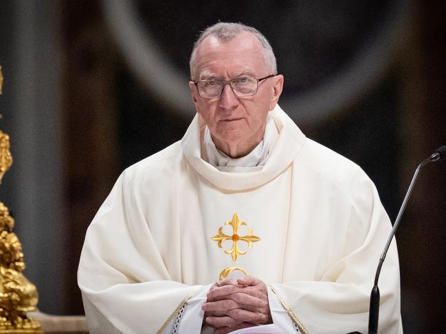 Cardinal Pietro Parolin attends the Ninth Mass of Novendiale in Suffrage for Pope Francis at St. Peter's Basilica. Picture: Stefano Costantino/SOPA Images/LightRocket via Getty Images