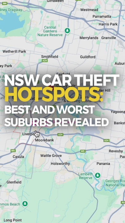 NSW car theft hotspots: Best and worst suburbs revealed