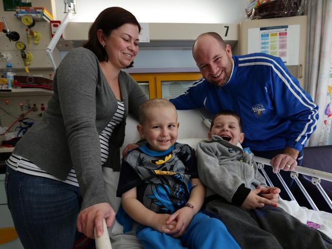 2012: The Carters check into Westmead Childrens Hospital before Josh’s operation.