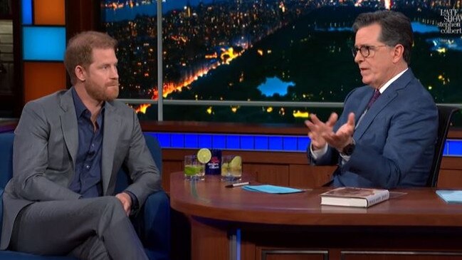 Prince Harry on The Late Show with Stephen Colbert