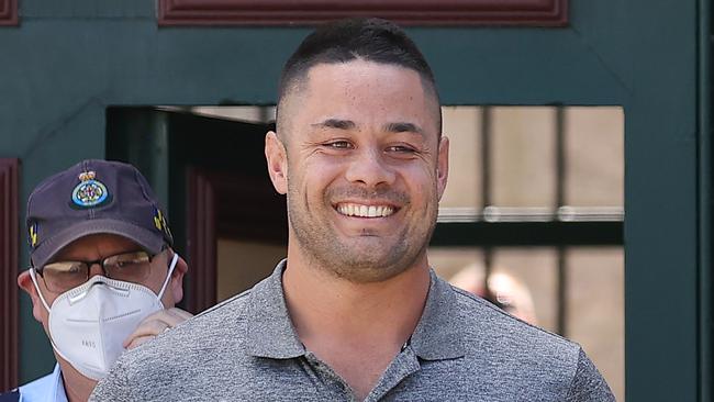 CANBERRA, AUSTRALIA NewsWire Photos FEBRUARY 15, 2022:Disgraced former NRL star Jarryd Hayne has walked out of Cooma Correctional facility a free man, after his sexual assault convictions were overturned.Picture: NCA NewsWire / Gary RamagePicture: NCA NewsWire / Gary Ramage