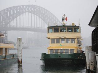 SYDNEY, AUSTRALIA - NewsWire Photos OCTOBER 26, 2020 - A ferry at Circular Quay in Sydney. Sydney's coastline have been hammered by powerful surf as strong winds and heavy rainfall are on the forecast for Monday, October 26, 2020.
Picture: NCA NewsWire / Christian Gilles