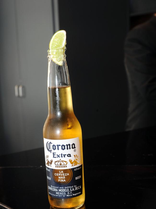 Corona beer and lime.