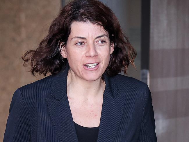 SYDNEY, AUSTRALIA - MAY 14: Barrister Sue Chrysanthou arrives at the NSW Supreme Court on May 14, 2021 in Sydney, Australia. Former Attorney General Christian Porter is suing the ABC and journalist Louise Milligan for aggravated damages over an article alleging an unnamed cabinet minister had been accused of rape in 1988 in letters sent to prime minister Scott Morrison and three other parliamentarians. Following intense media scrutiny, Porter identified himself as the cabinet minister in question and strenuously denied the allegations.  (Photo by David Gray/Getty Images)