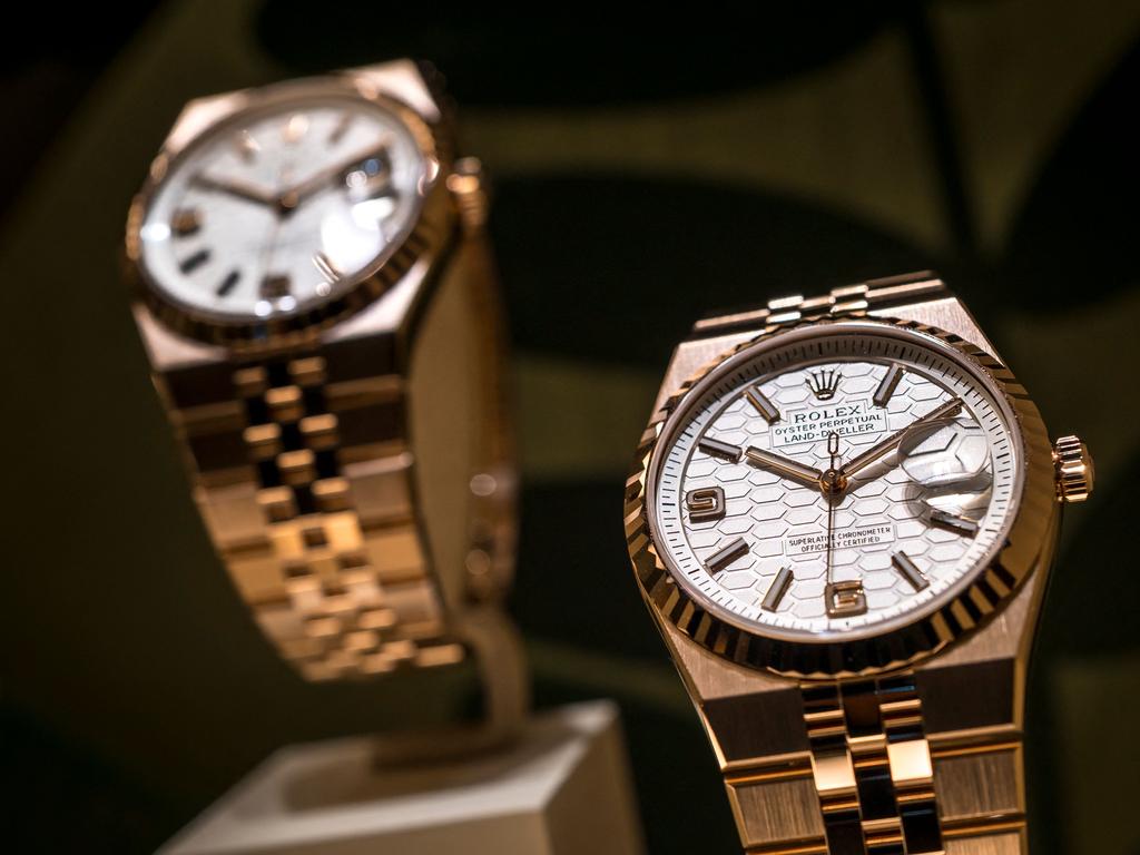 The pair were caught attempting to smuggle high-end luxury goods such as rolexes. Picture: Fabrice Coffrini
