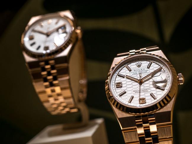 The pair were caught attempting to smuggle high-end luxury goods such as rolexes. Picture: Fabrice Coffrini