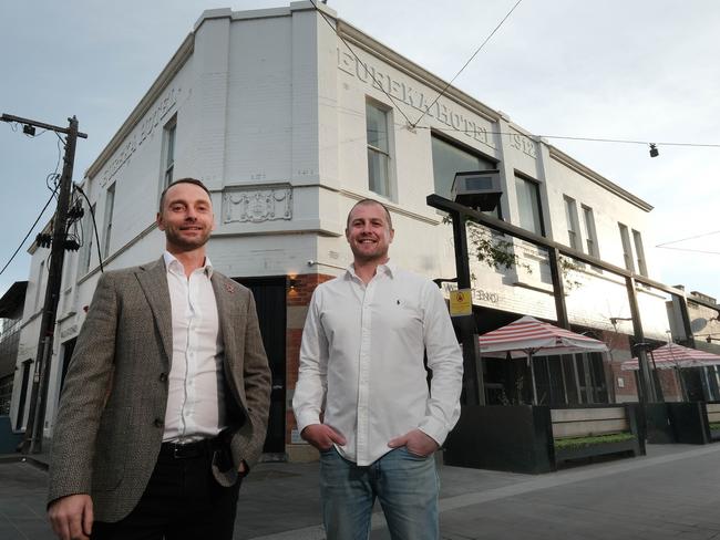 The Eureka is coming back after WestEnd sells.Ian Nichols and Tom Ward  have bought the West End Hotel at  98 Little Malop St Geelong and have started work to turn the pub back into the original name Eureka. They plan to resurrect the pub as a live music venue with the large bar area at the back of the pub, and open a night venue upstairs. Pictured from left is Ian Nichols and Tom Ward outside the HotelPicture: Mark Wilson