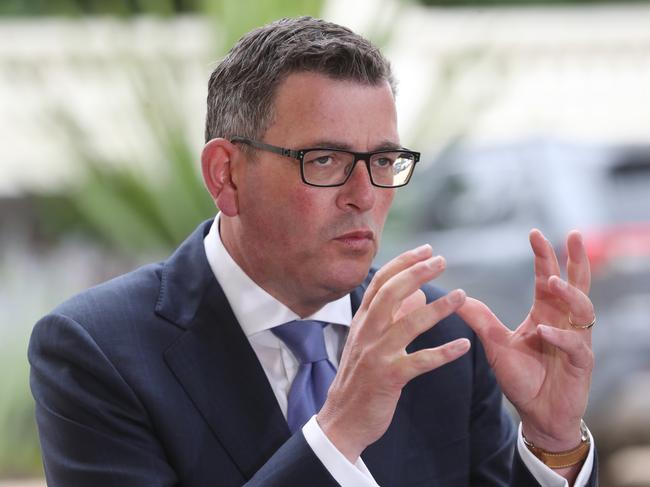 MELBOURNE, AUSTRALIA - NewsWire Photos, DECEMBER 5, 2022. Victorian Premier Daniel Andrews holds a press conference after the swearing in of his government at Government House in Melbourne. Picture: NCA NewsWire / David Crosling