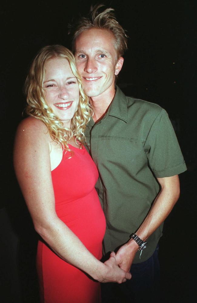 Naomi Gillespie and Scott McCallum enjoy the Rolling Rock nightclub in May 2002. Picture: Sharyn Rosewarne