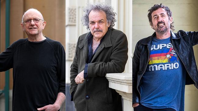 Australian experimental rock trio Springtime. L-R: Chris Abrahams (piano), Jim White (drums) and Gareth Liddiard (guitar/vocals). Pictures: Jane Dempster, Aaron Francis