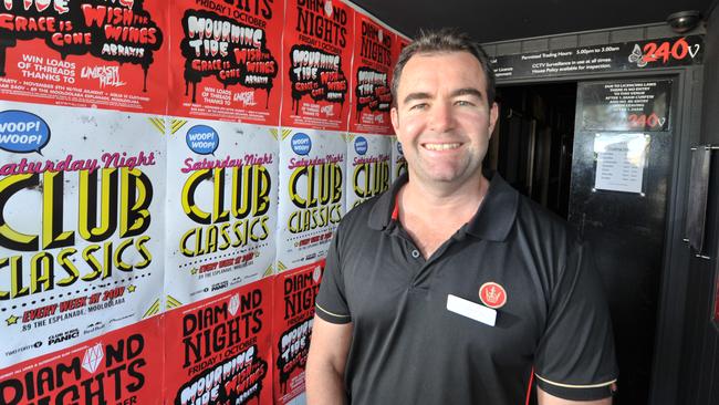 240v nightclub owner Clayton Williams promotes an event at his Mooloolaba venue in 2010. Picture: John McCutcheon.