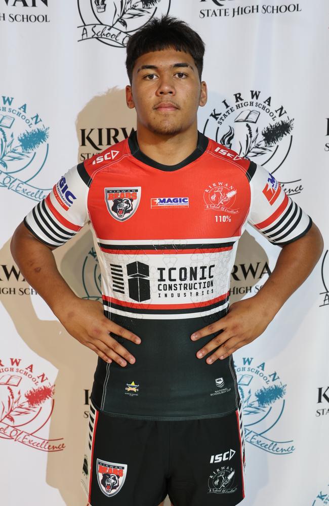 Kirwan Bears 2024 player Taakoi Benioni. Picture: Courtney Thomson / Kirwan SHS