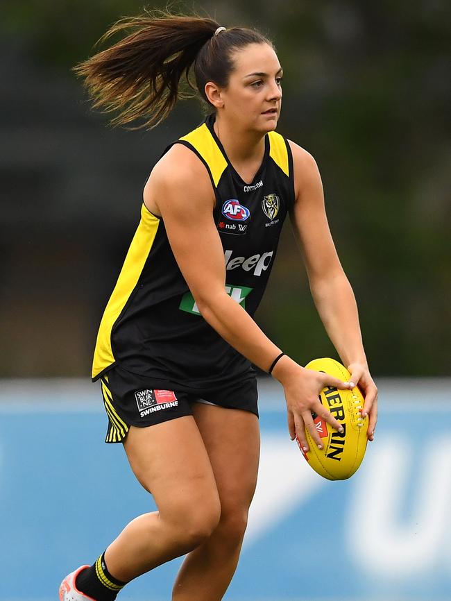 Conti has started pre-season training with the Tigers ahead of the AFLW season. Picture: Getty