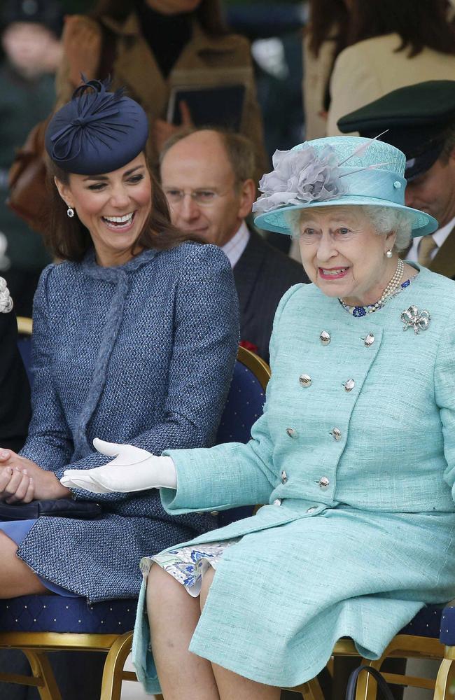 Kate and the Queen in 2012. Picture: AFP