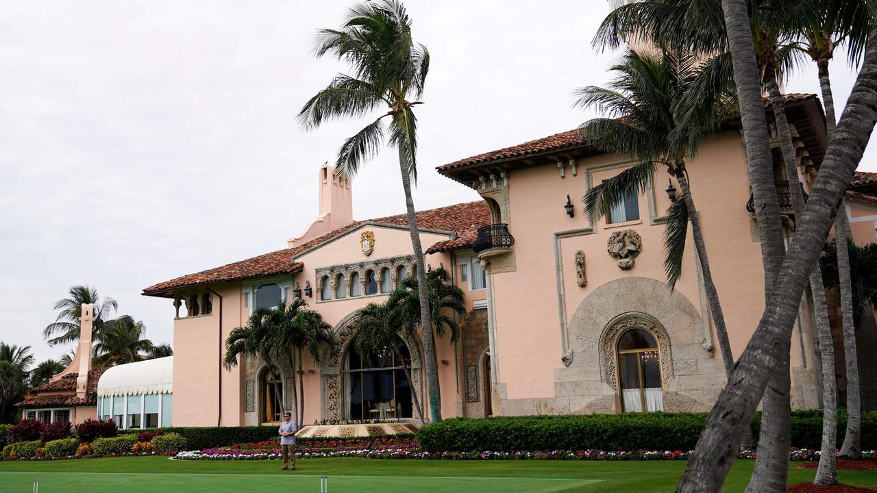 Donald Trump’s Mar-a-Lago resort in Palm Beach, Florida. Picture: AFP