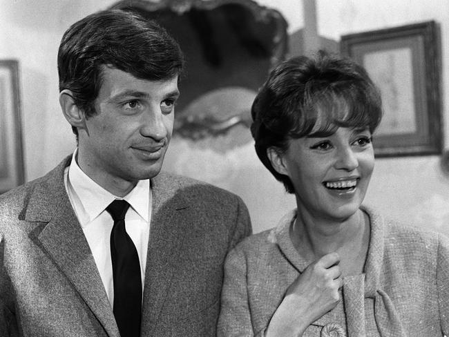 French actor Jean-Paul Belmondo and Jeanne Moreau in Seven Days ... Seven Nights in 1960.