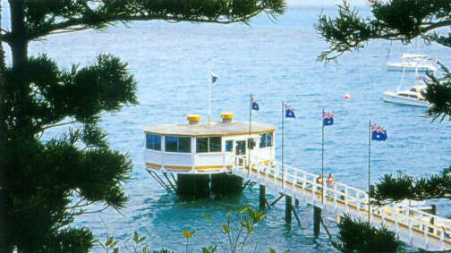 Hook Island underwater observatory.